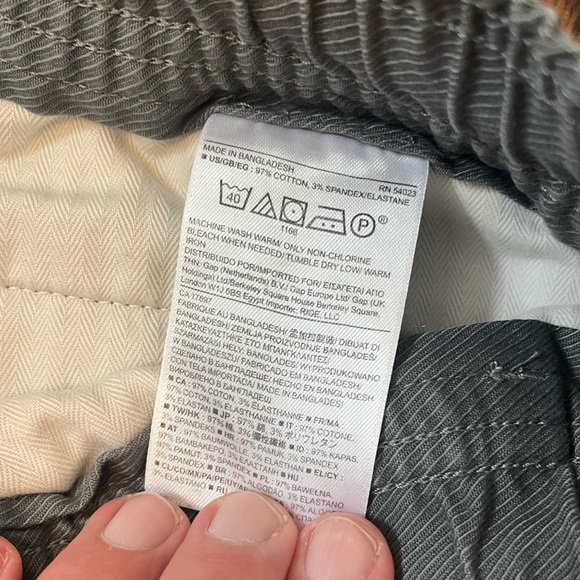 Banana Republic Jogger Chino Pant Aiden Fit Vintage Grey Size 30/30 - Picture 5 of 6